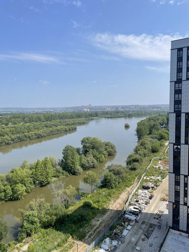 Уютная квартира-студия 25 кв.м. в новом доме с видом на реку Иркут