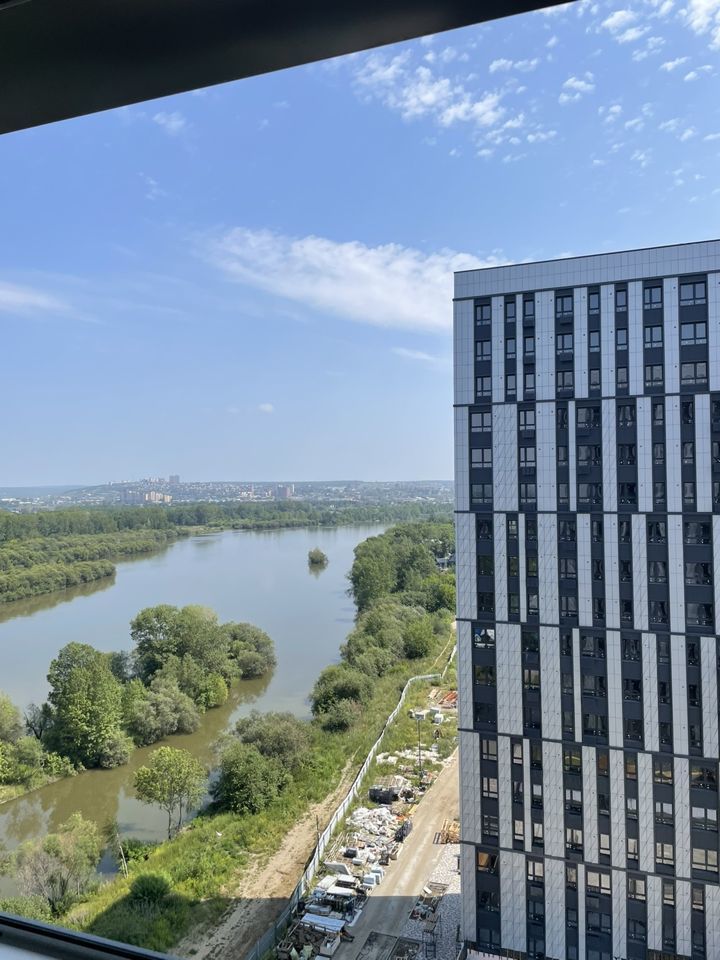Уютная квартира-студия 22 кв.м. в новом доме с видом на реку Иркут